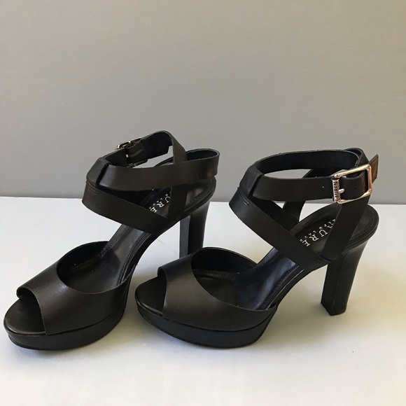 Ralph Lauren Black Leather Heels - Picture 5 of 6